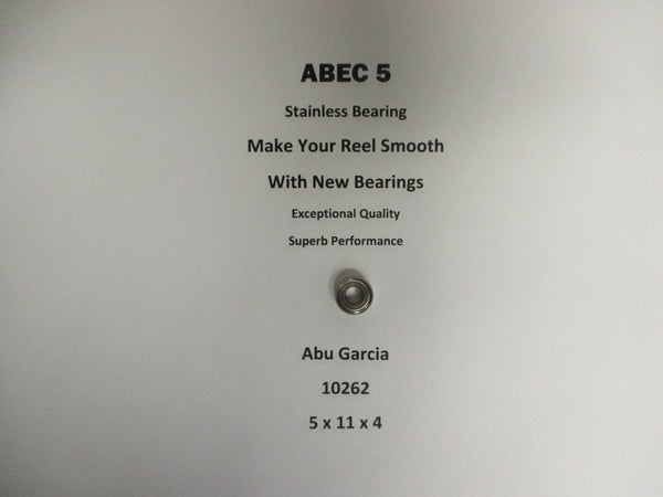 Abu Garcia Part SX1601C (08 00) 10262 ABEC 5 Stainless Bearing 5 x 11 x 4 #03