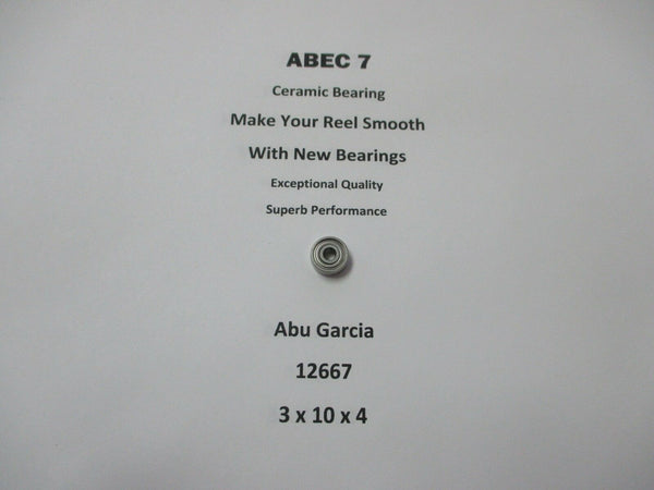 Abu Garcia Part 6000 (85-1)  Amb 12667 ABEC 7 Ceramic Bearing 3x10x4 #13