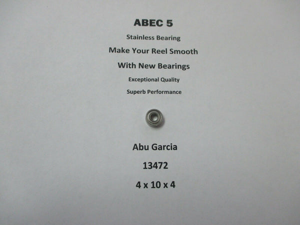 Abu Garcia Part 4601C4 Winch 10-00 13472 ABEC 5 Stainless Bearing 4 x 10 x 4 #10