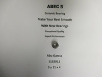 Abu Garcia Part 6501 17 00 1132911 ABEC 5 Ceramic Bearing 5 x 11 x 4 #07