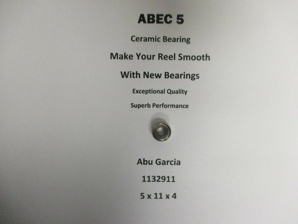 Abu Garcia Part 6501 17 00 1132911 ABEC 5 Ceramic Bearing 5 x 11 x 4 #07