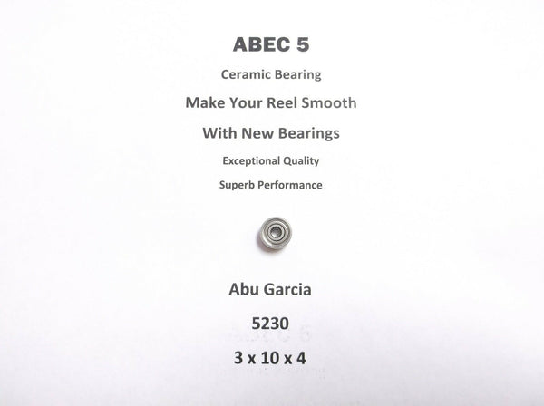 Abu Garcia Part KX100 (06 00) 5230 ABEC 5 Ceramic Bearing 3 x 10 x 4 #02