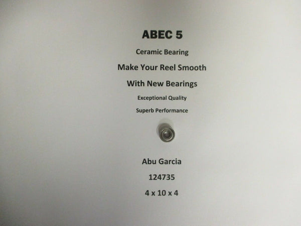 Abu Garcia Part 6600 BCX (16 00) 124735 ABEC 5 Ceramic Bearing 4x10x4 #11