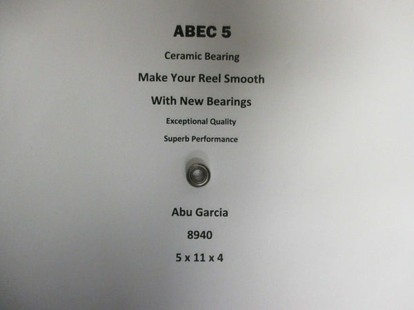 Abu Garcia Part 10000 C (86-0) 8940 ABEC 5 Ceramic Bearing 5 x 11 x 4 #07