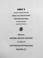 Shimano Caius 201 BNT0084 BNT0194 BNT4343 ABEC5 Ceramic Bearing 3x10x4 #02