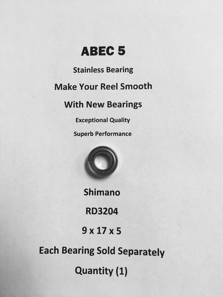 Shimano Stradic 5000FG   RD3204 ABEC5 Stainless Bearing 9x17x5 #04