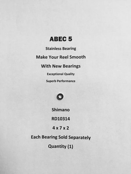 Shimano Symetre 2500RJ Line Roller Bearing RD10314 ABEC5 Stainless 4x7x2 #05