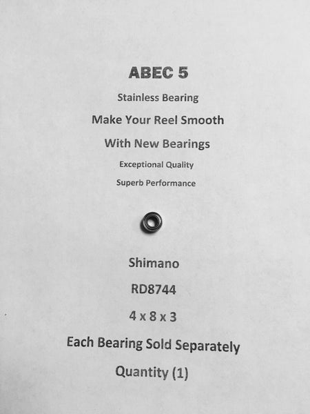 Shimano Sahara 2500FB   RD8744 ABEC5 Stainless Line Roller Bearing 4x8x3 #06