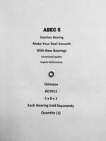 Shimano Stradic 4000FH RD7915 ABEC5 Stainless Line Roller Bearing 5x8x2 #09
