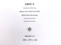 Newell Reel Part S 546 4.6 U-3 ABEC 5 Stainless Bearing .125 x .375 x .156 #18