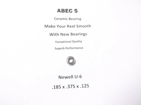 Newell Reel Part S 546 3.2 U-6 ABEC 5 Ceramic Bearing .185 x .375 x .125 #17