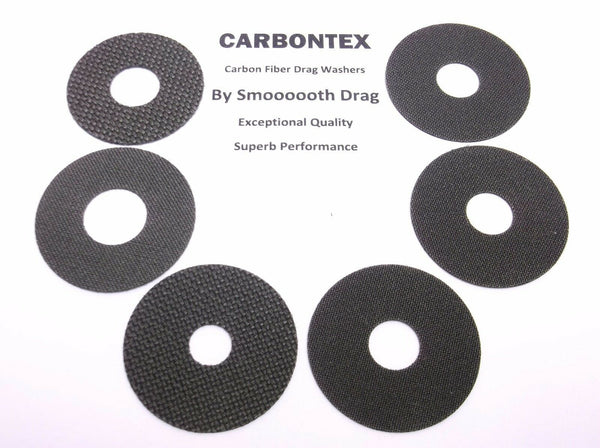 SHIMANO REEL PART Jigger 4000P - (6) Smooth Drag Carbontex Drag Washers #SDS7