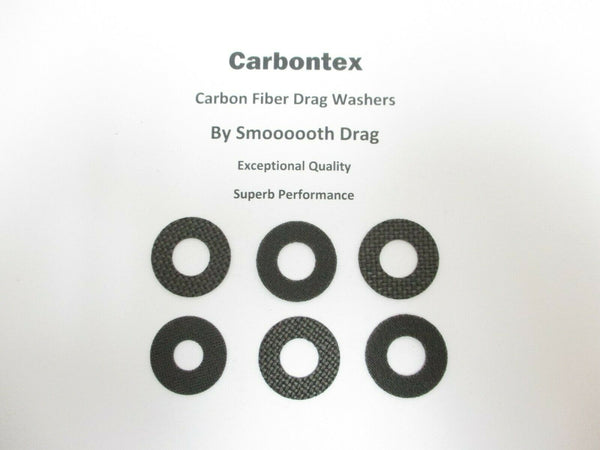 DAIWA REEL PART Tanacom 750 - (6) Smooth Drag Carbontex Drag Washers #SDD170